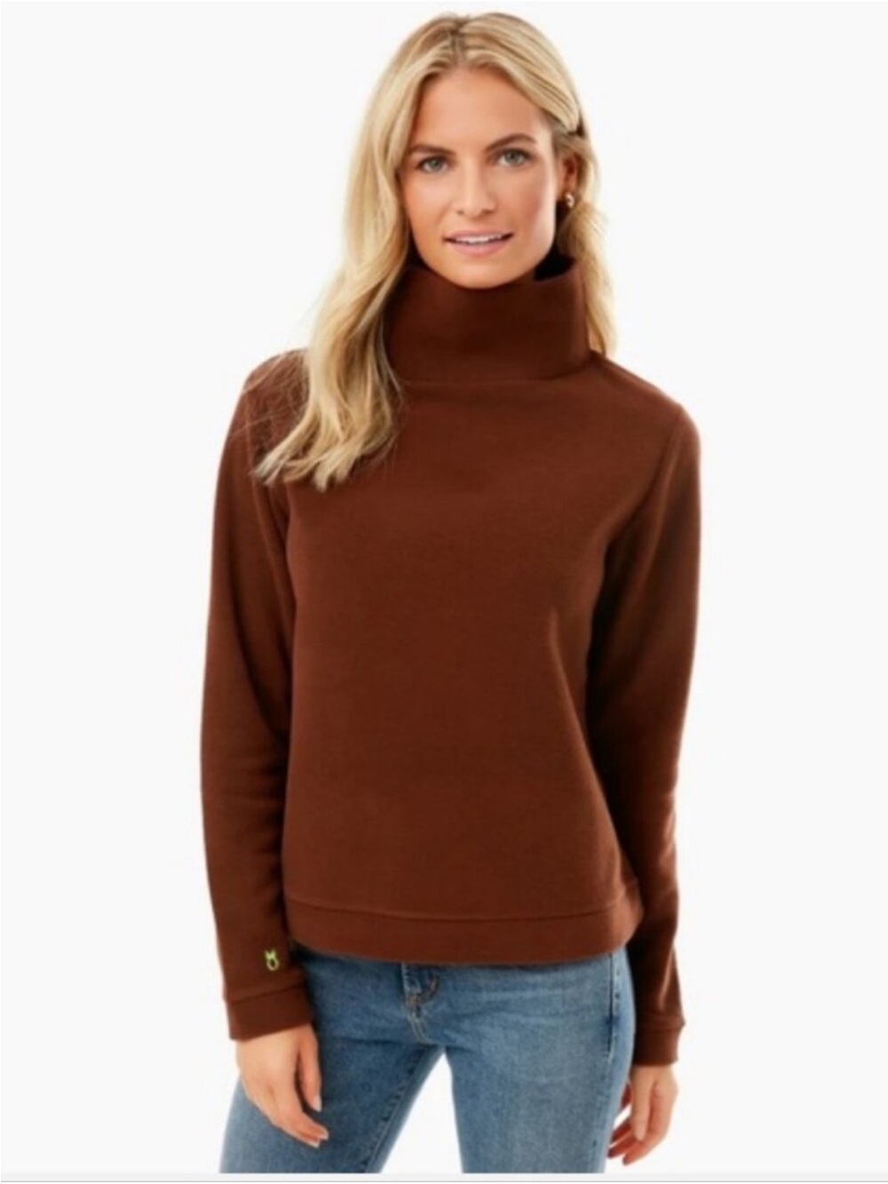 Dudley Stephens Chocolate Brown Turtleneck Sweater